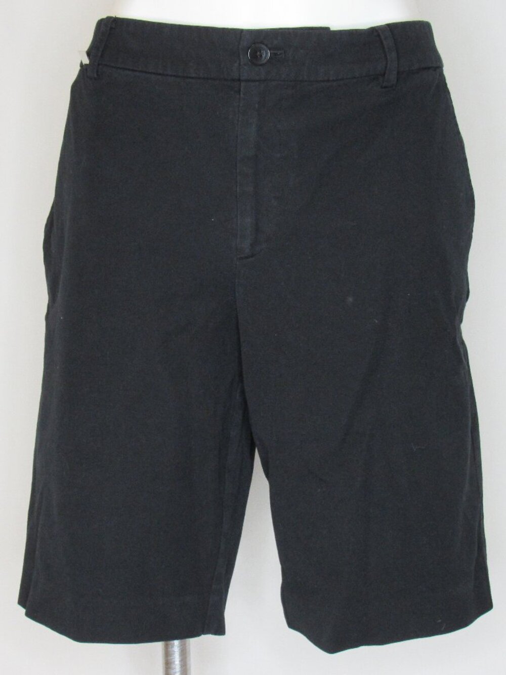 Lauren Ralph Lauren Black Chino Bermuda Shorts 10" Women's 12